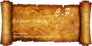 Czibor Petra névjegykártya