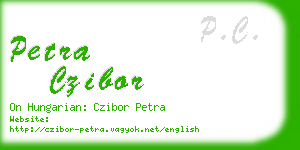 petra czibor business card